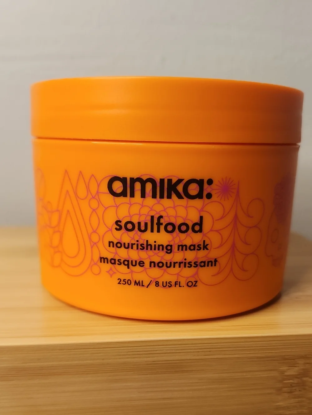 amika Soulfood Nourishing Mask - Bright Orange Jar